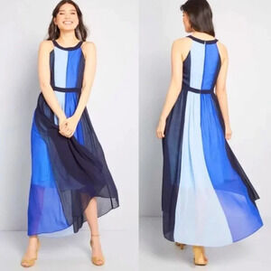 NWT ModCloth "Peachy Queen" Colorblock Dress